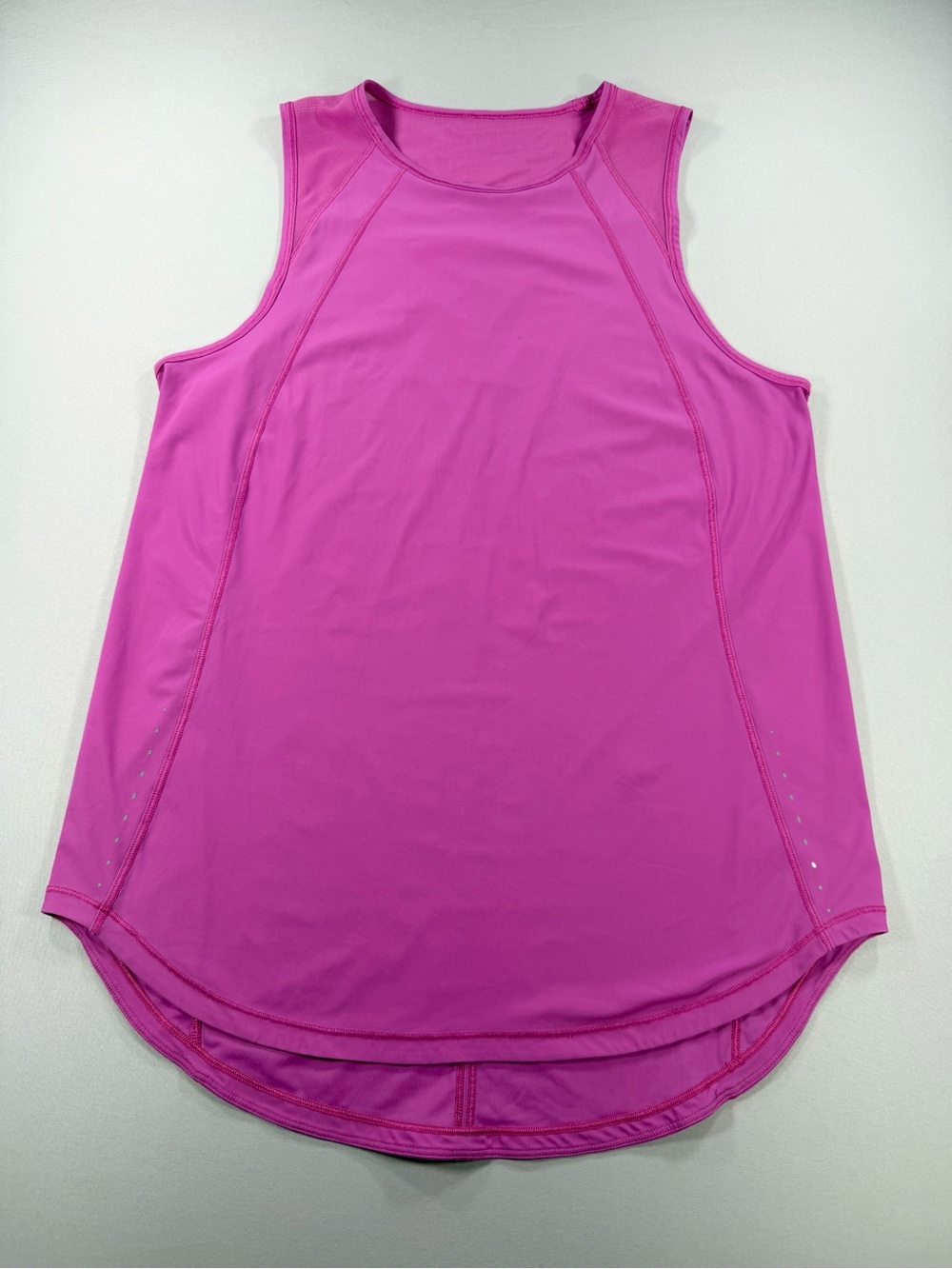 Lululemon Size 8 Pink Sleeveless Running Tank Top High Low Athletic